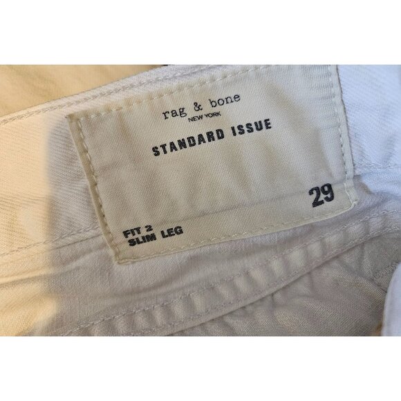 Rag & Bone Standard Issue Fit 2 Slim Leg Button Fly Selvedge Jeans Men Size 29 - Picture 9 of 11